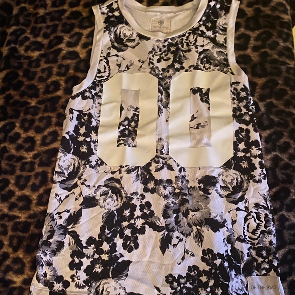 Black & White Floral Jersey